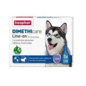 Dimethicare Line-on Beaphar- Pipete antiparazitare câini, talie mare 30 kg, 3 buc