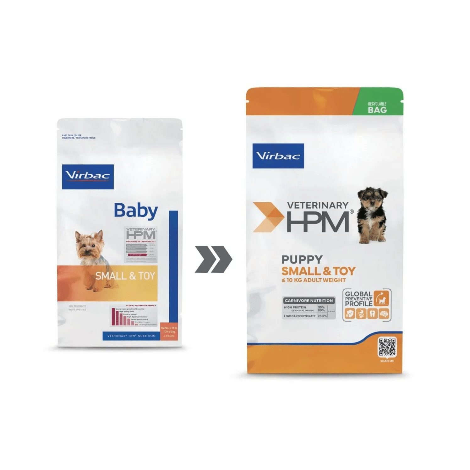 Virbac Puppy Small and Toy, hrană pentru pui de câine de talie mică