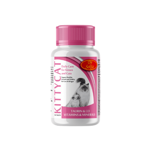 Kittycat- vitamine și minerale cu taurină pentru pisici, 100 comprimate