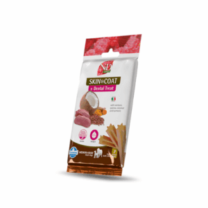 ND Quinoa Skin and Coat Med./ Maxi- recompensă pentru câini cu cerb, 100 g