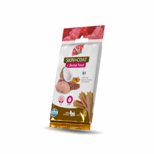 ND Quinoa Skin and Coat Mini- recompensă pentru câini cu prepeliță, 60 g
