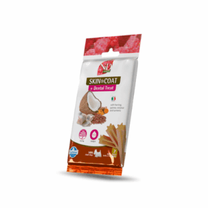 ND Quinoa Skin and Coat Mini- recompensă pentru câini cu hering, 60 g
