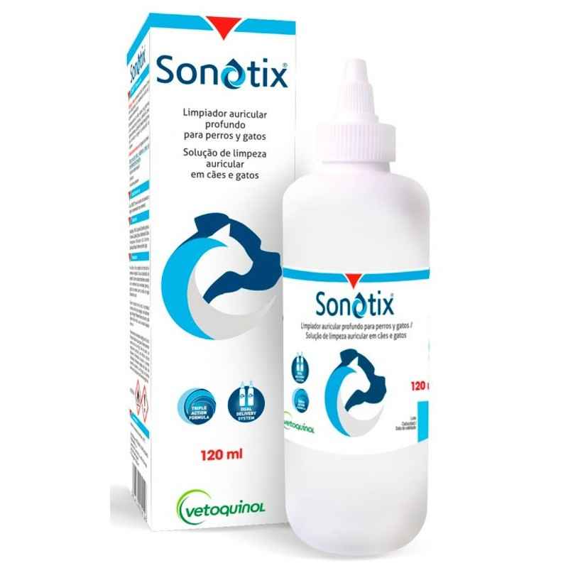 Vetoquinol Sonotix- pentru curățarea urechilor, 120 ml