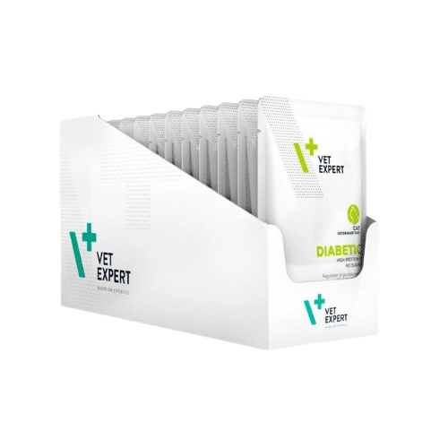 Vet Expert Diabetic Cat- plic pentru pisici, 12 x 100 g