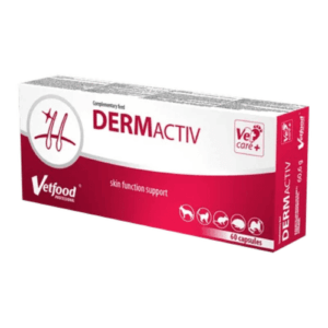 Vetfood Dermactiv- pentru piele și blană sănătoase, 60 capsule