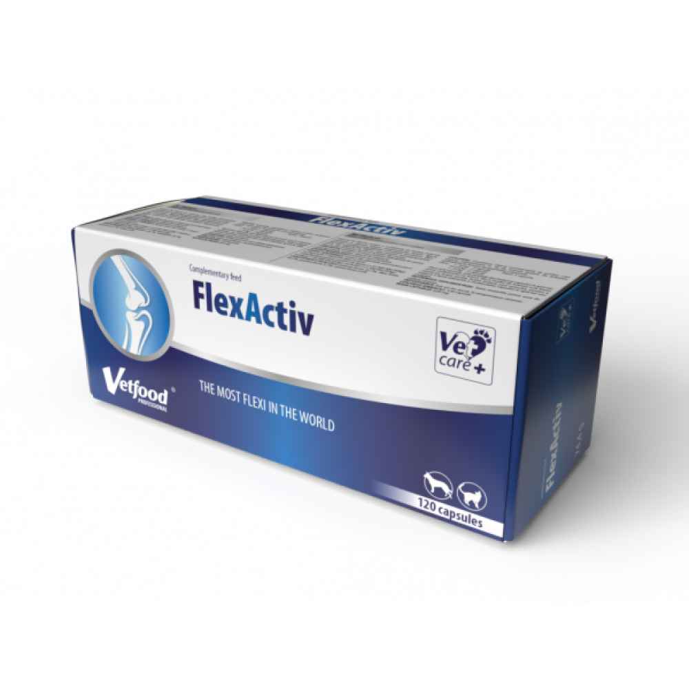 Vetfood Flexactiv- pentru buna funcționare a articulațiilor, 120 de capsule